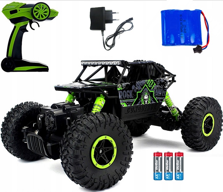SAMOCHÓD RC ROCK CRAWLER 4x4 DWA SILNIKI AUTO TERENOWY