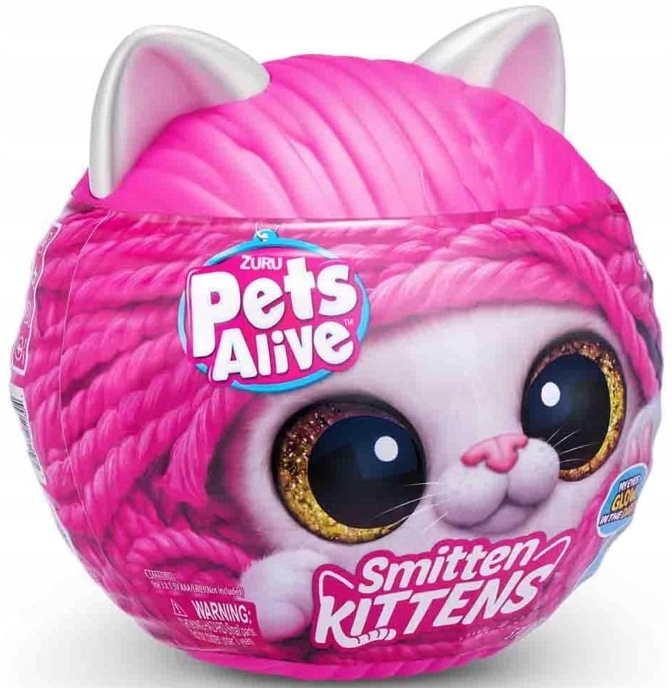 Zuru Pets Alive Smitten Kittens Interaktywny Pluszowy Kotek Niespodzianka