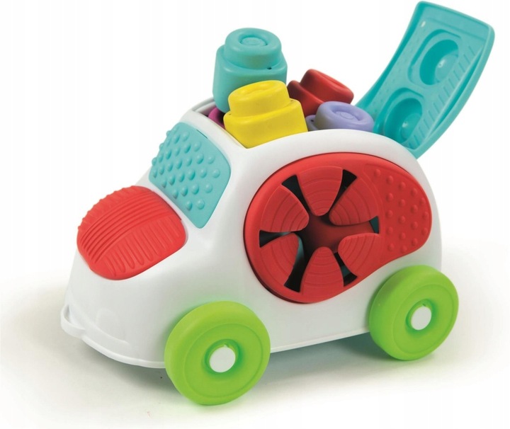 Autko z klockami Soft Clemmy Clementoni 17315