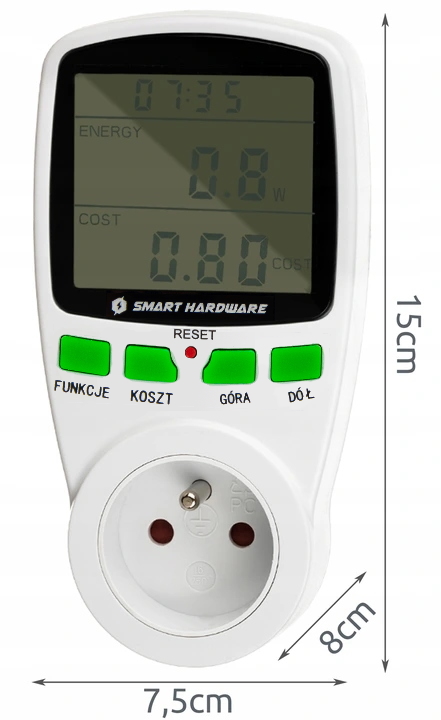 WATOMIERZ MIERNIK LICZNIK ENERGII ELEKTRYCZNEJ AMPEROMIERZ WOLTOMIERZ