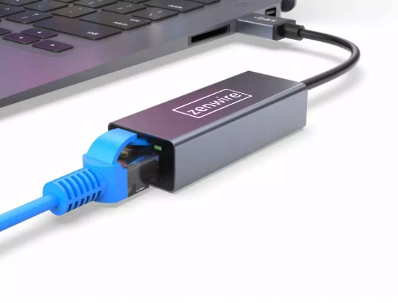Przejściówka Adapter Karta Sieciowa USB 3.0 Ethernet RJ45 do laptopa LAN