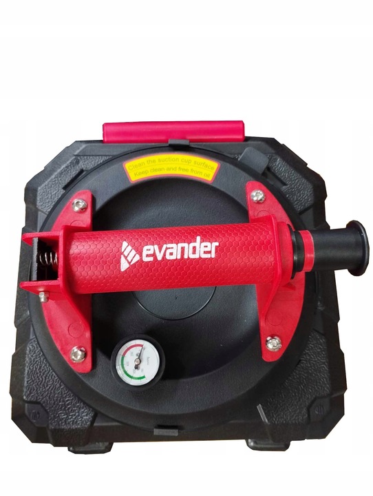 UCHWYT PRZYSSAWKA PRÓŻNIOWA DO PŁYTEK SZYB GLAZURY GRESU POMPKA MANOMETR