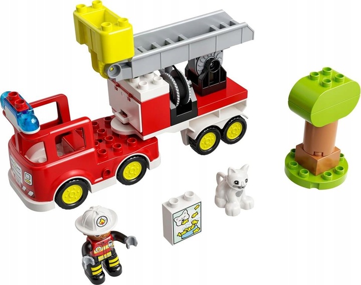 KLOCKI LEGO DUPLO 10969 WÓZ STRAŻACKI STRAŻ POŻARNA ZESTAW DLA DZIECI +TORB