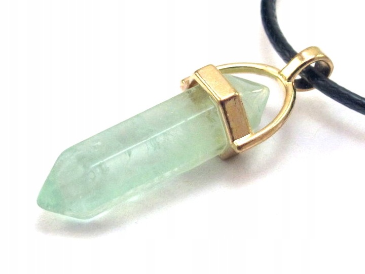 WISIOREK kamień FLUORYT ZIELONY naszyjnik [W1194]