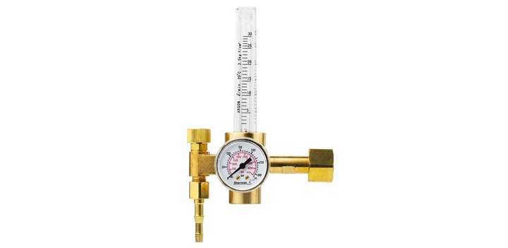 REDUKTOR BUTLOWY z rotametrem SHERMAN RBR Ar/CO2 ARGON CO2 MIX MIG MAG TIG