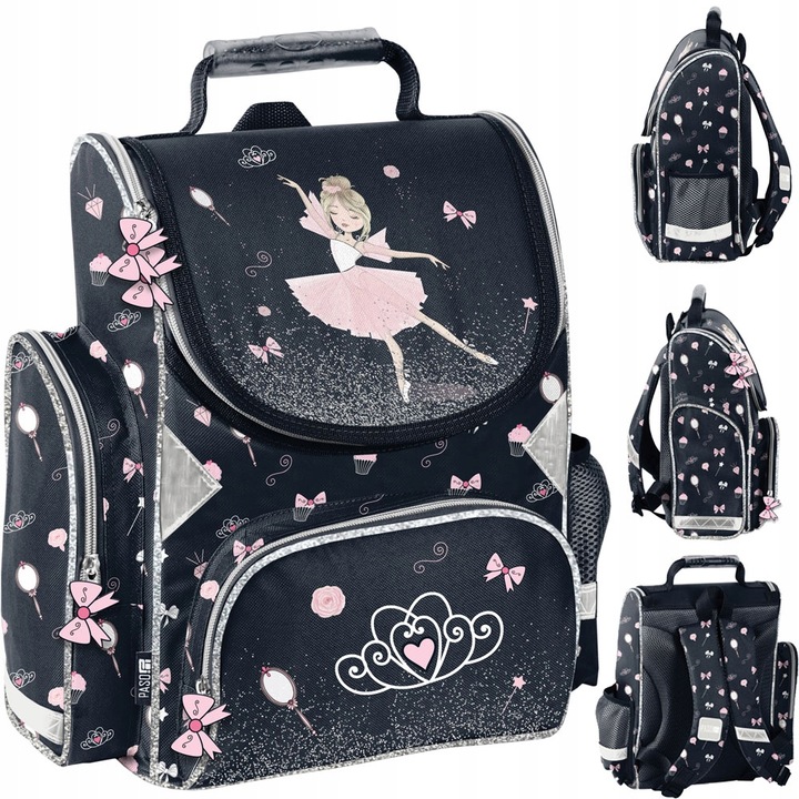 TORNISTER SZKOLNY DLA DZIEWCZYNKI BALET BALETNICA BALLERINA DO 1 KLASY