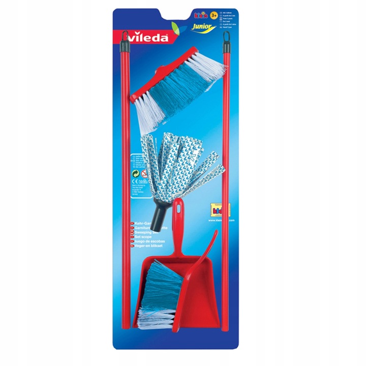 VILEDA MOP MIOTŁA ZMIOTKA I SZUFELKA DLA DZIECI ZESTAW KLEIN