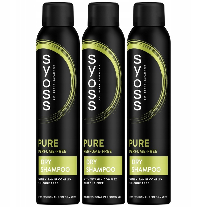 Syoss Pure Fresh Suchy Szampon 3x200ml