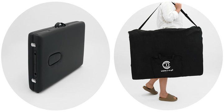 Stół Masażu 3-Seg Przenośny Składany Aluminiowy Łóżko Kosmetyczne Leżanka