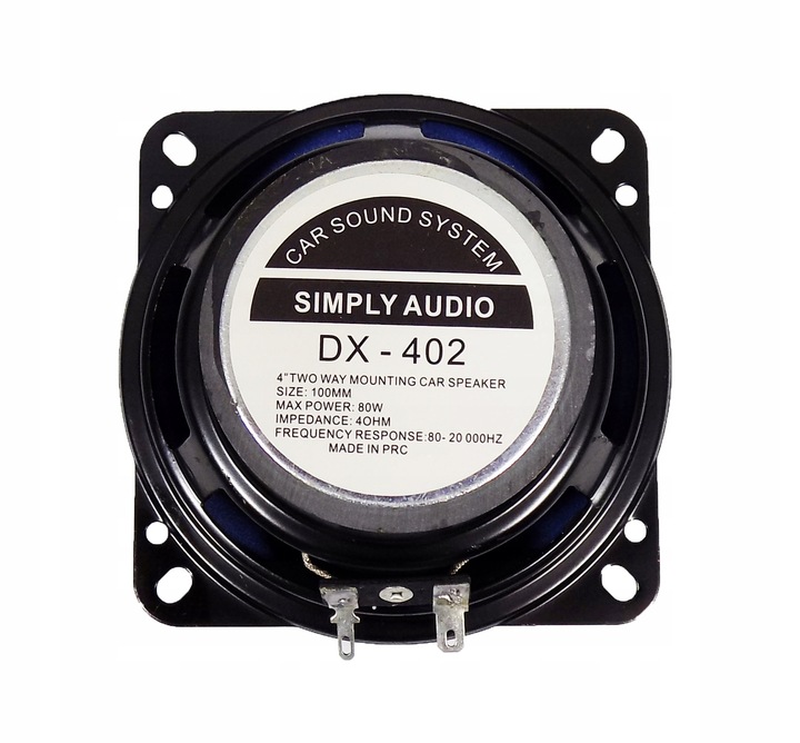 GŁOŚNIKI SAMOCHODOWE DWUDROŻNE 100mm / 10cm 2 szt