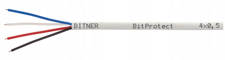 PRZEWÓD KABEL DOMOFON ALARM STEROWANIE YTDY 4 4x0,5 BITNER 100M MIEDŹ DRUT