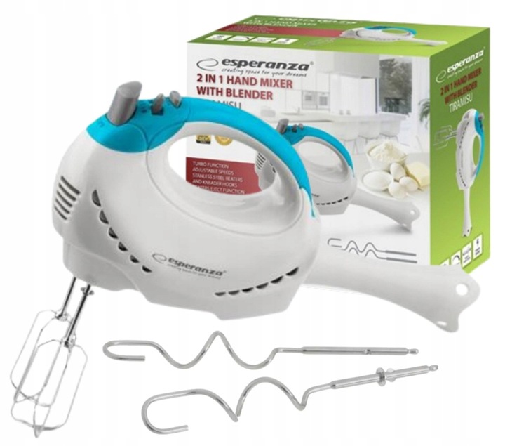 MOCNY MIKSER RĘCZNY Z BLENDEREM 2W1 300W