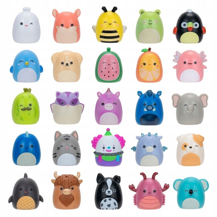 0033/5289 SQUISH A LONGS Squishmallows 25 szt. zestaw figurek