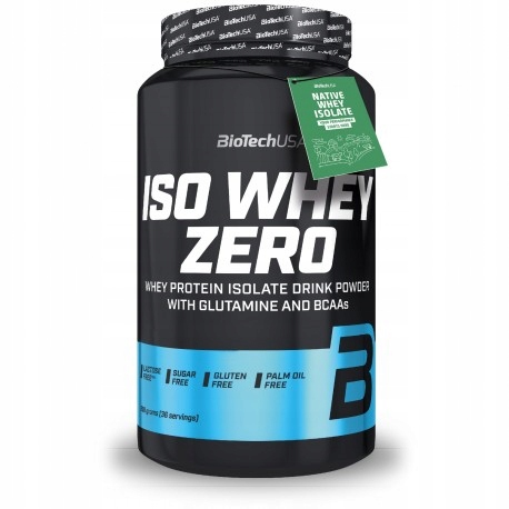 BIOTECH ISO WHEY ZERO 908g IZOLAT WPI TRUSKAWKOWY