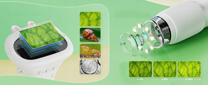 MIKROSKOP DLA DZIECI MINI MIKROSKOP CYFROWY PREZENTY DLA DZIECI