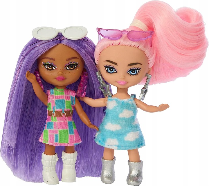 LALKA BARBIE EXTRA MINI MINIS zestaw 5 lalek