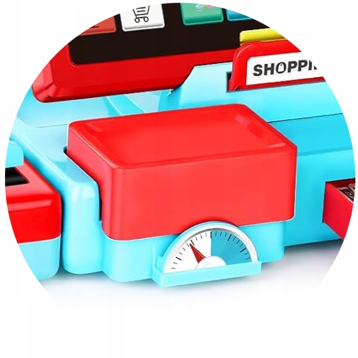 DUŻA KASA FISKALNA Sklepowa DLA DZIECI KALKULATOR Skaner DŹWIĘK MATADI AKC