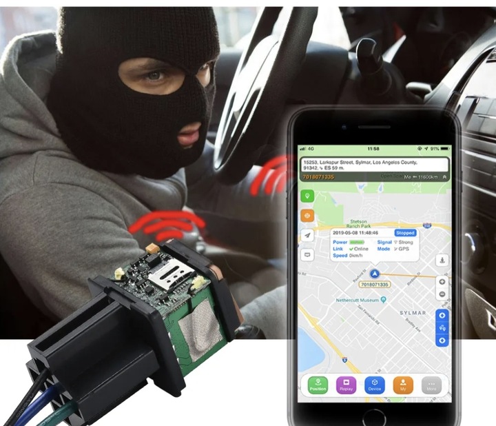 Lokalizator GPS odcięcie paliwa pojazdu przekaźnik