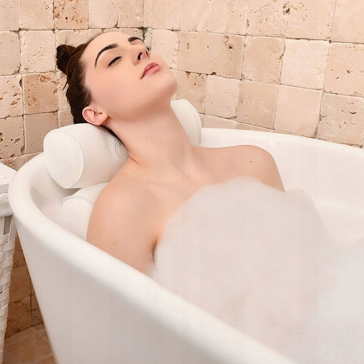 PODUSZKA DO WANNY KĄPIELI RELAKSACYJNA ZAGŁÓWEK KĄPIELOWA PODKŁADKA RELAKS