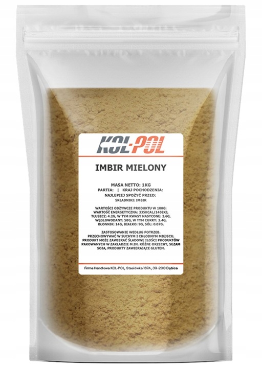 IMBIR MIELONY 1kg Bez dodatków wysoka jakość