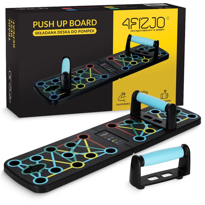 DESKA DO POMPEK PLATFORMA DO ĆWICZEŃ UCHWYTY WIELOFUNKCYJNA PUSH UP BOARD