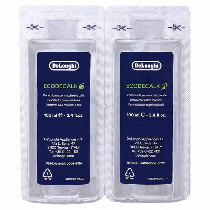 Odkamieniacz DeLonghi Ecodecalk Mini 4x 100ml do ekspresu Delonghi Dinamica