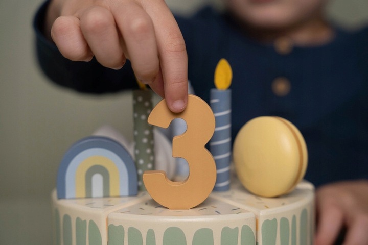 LITTLE DUTCH DREWNIANY TORCIK TORT URODZINOWY