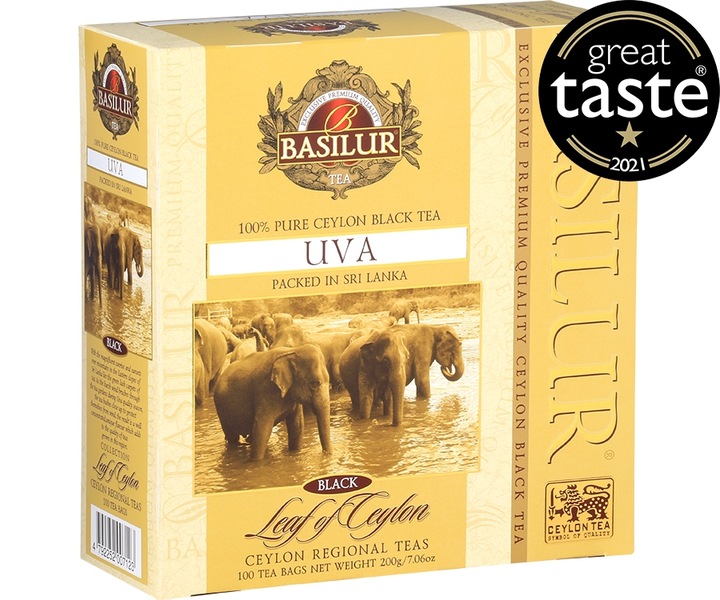 Basilur UVA herbata ekspresowa CZARNA bez dodatków CEYLON - 100 x 2 g