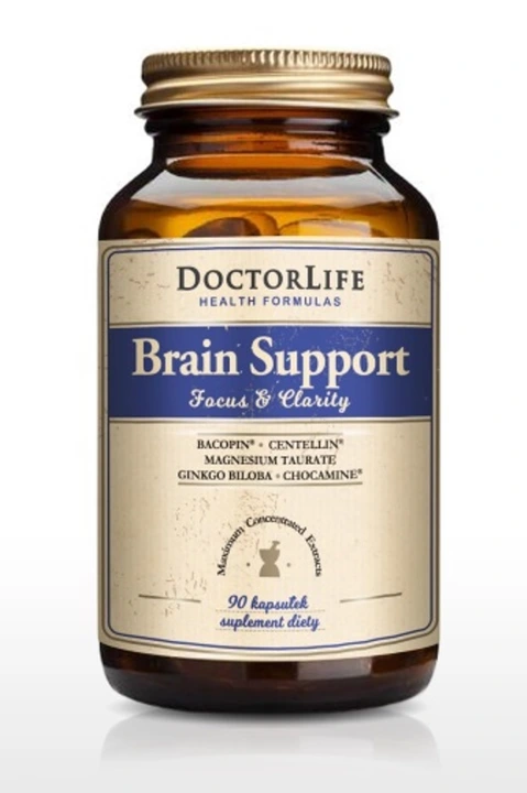 Doctor Life Brain Support 4ekstrakty roślinne i formy magnezu 90 kaps