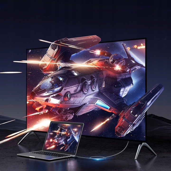 UGREEN KABEL DISPLAYPORT MĘSKI DO HDMI MĘSKI 4K 60Hz PRZEWÓD 1M