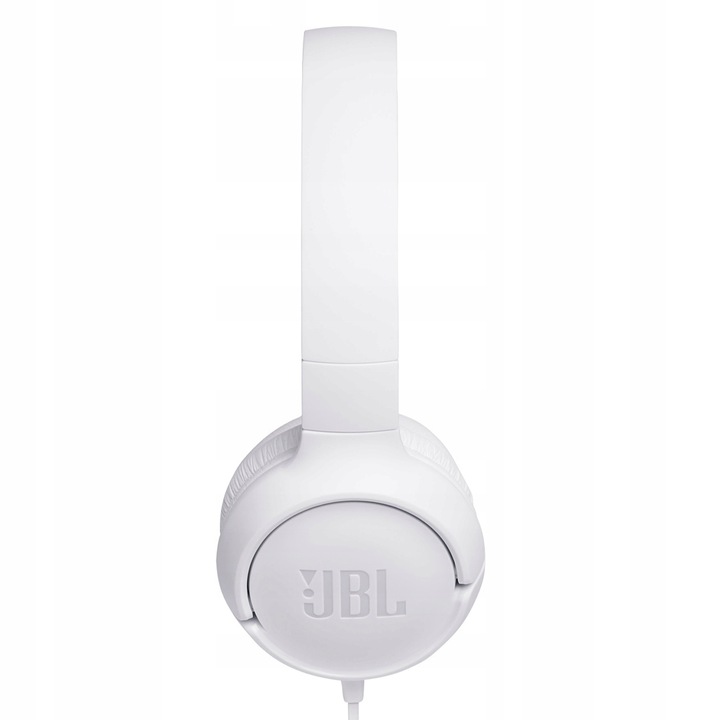 SŁUCHAWKI PRZEWODOWE JBL TUNE 500 BIAŁE NAUSZNE PRZETWORNIK 32 MM