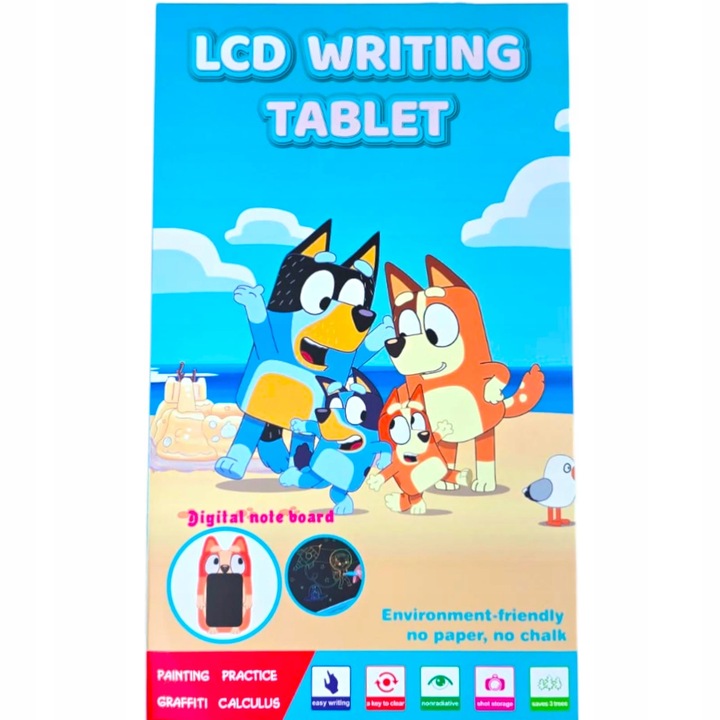 BLUEY I BINGO TABLET DO RYSOWANIA DLA DZIECI TABLICA EDUKACYJNA 8 CALI