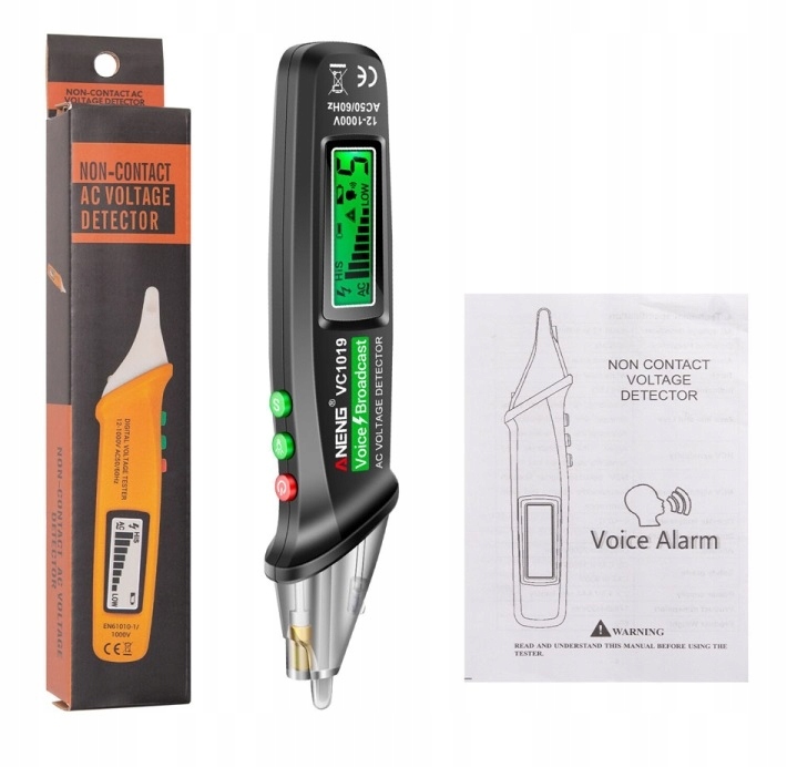 PRÓBNIK NAPIĘCIA TESTER BEZDOTYKOWY ANENG VC1019