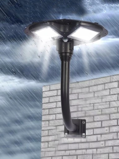 Lampa solarna LED latarnia uliczna UFO czujnik + pilot SuperLED