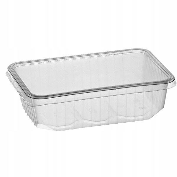 Pojemnik Jednorazowy PP Prostokątny z Wieczkiem Opakowania Na Wynos 1000ml