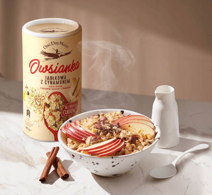 Owsianka Jabłkowa Bez Cukru OneDayMore 1350g set