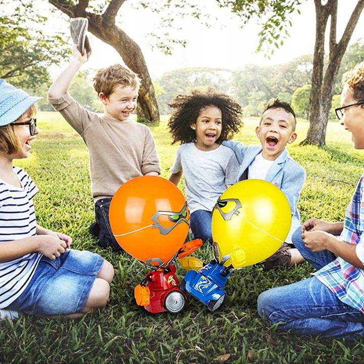 Auto Roboty Walczące Zdalnie Sterowane Balony + 2 Piloty + Zestaw 20 Balon