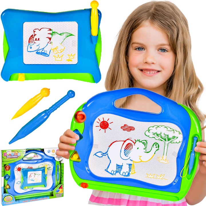 ZNIKOPIS TABLICA MAGNETYCZNA KOLOROWA DO MALOWANIA ZNIKOPIS STEMPELKI