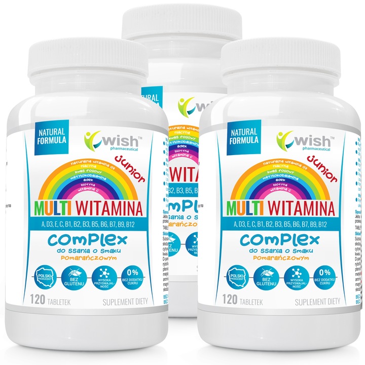 MULTIWITAMINA COMPLEX DLA DZIECI DO SSANIA 3x120t