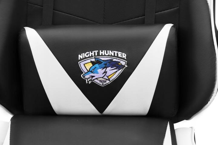 Fotel GAMINGOWY komputerowy OBROTOWY biurowy krzesło gracza + MASAŻ PLECÓW!