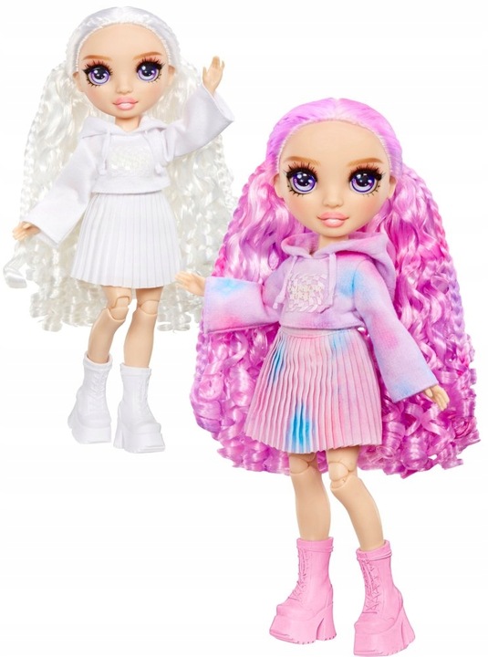 Lalka Watercolor Create Rainbow High Modna Fioletowe Oczy Zmywalne Farbki