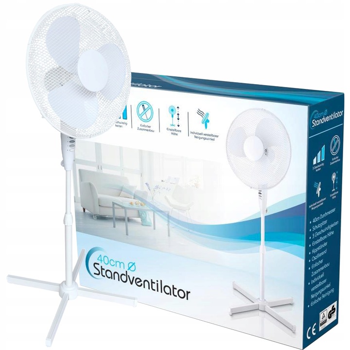 Wentylator podłogowy Ito 40CM Ventilator biały