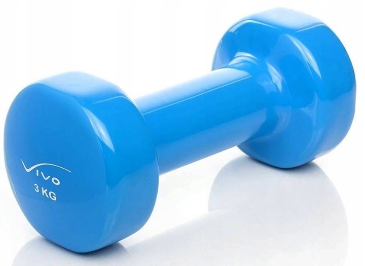 Zestaw Hantli Hantelek Ciężarków Do Ćwiczeń Pokrytych Winylem 2x3 kg