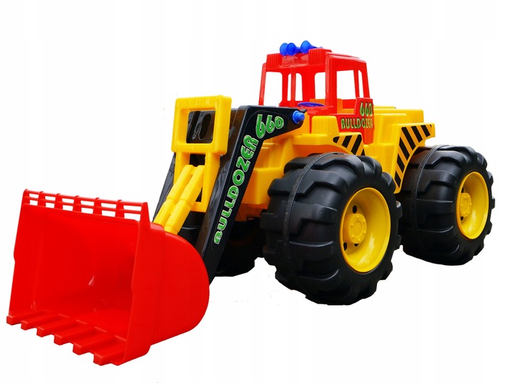 Polska Duża HQ Koparka Spychacz Jezdzik Ruchomę Ramię XL 90CM Budowniczy