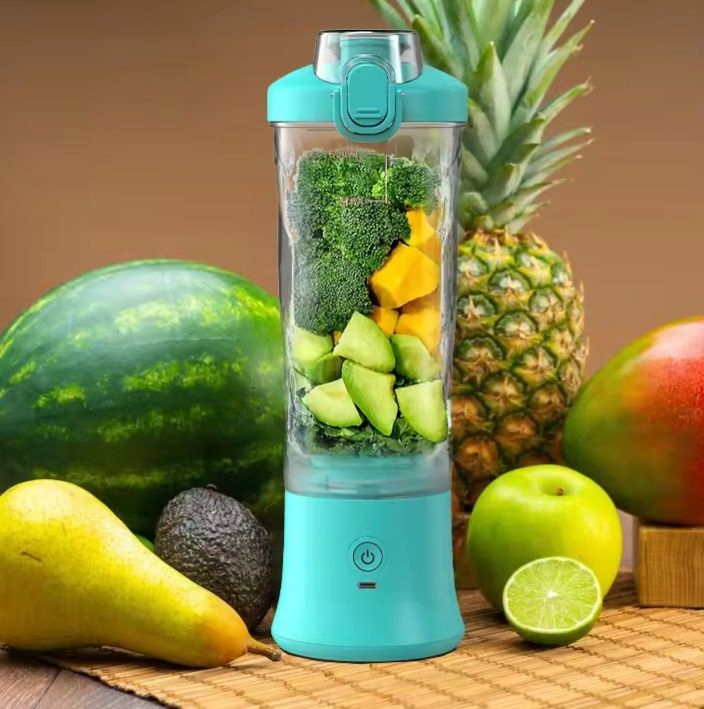 BLENDER SHAKER TURYSTYCZNY DIODY LED USB-C AKUMULATOR 600ML BEZPRZEWODOWY