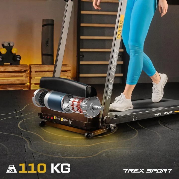 Bieżnia elektryczna składana domowa treningowa kąt nachylenia Trex Sport