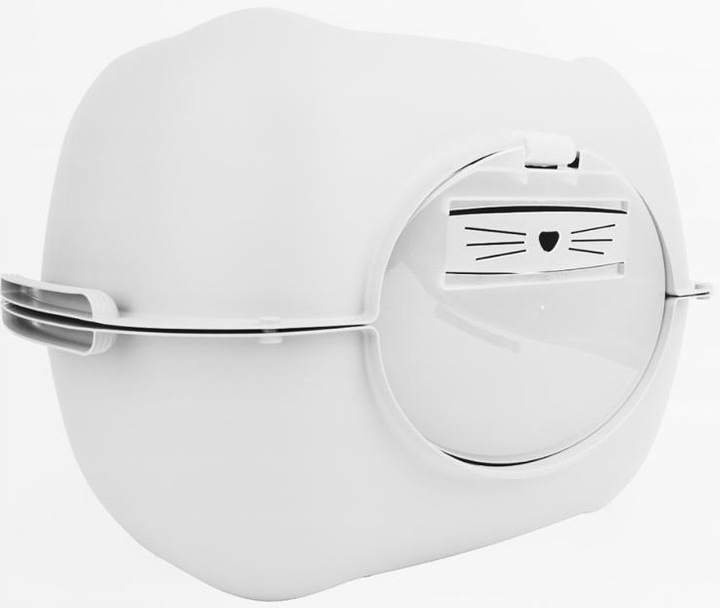 Rotho Bella Biała Duża Kryta Zamknięta Kuweta XXL na żwirek dla kota Benek