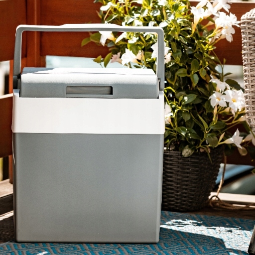 PRZENOŚNA LODÓWKA TURYSTYCZNA 28L ELEKTRYCZNA DO SAMOCHODU 12V 230V DUŻA