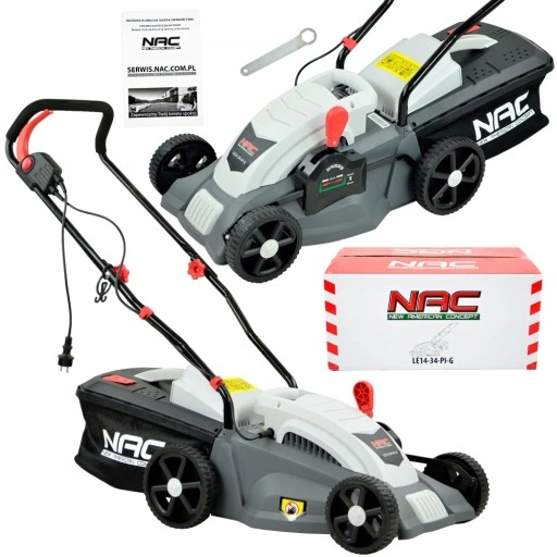 KOSIARKA ELEKTRYCZNA NAC LE14-34-PI-G 1400 W INDUKCJA MULCZOWANIE 34 CM