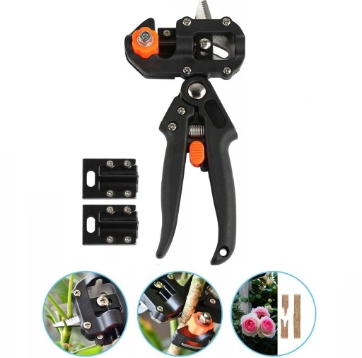 ZESTAW SEKATOR NOŻYCE NOŻYCZKI OGRODOWE DO SZCZEPIEŃ OKULIZACJI DRZEW ETUI